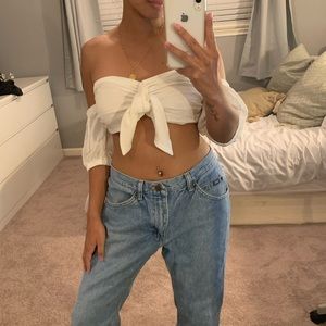 Milkmaid strapless top